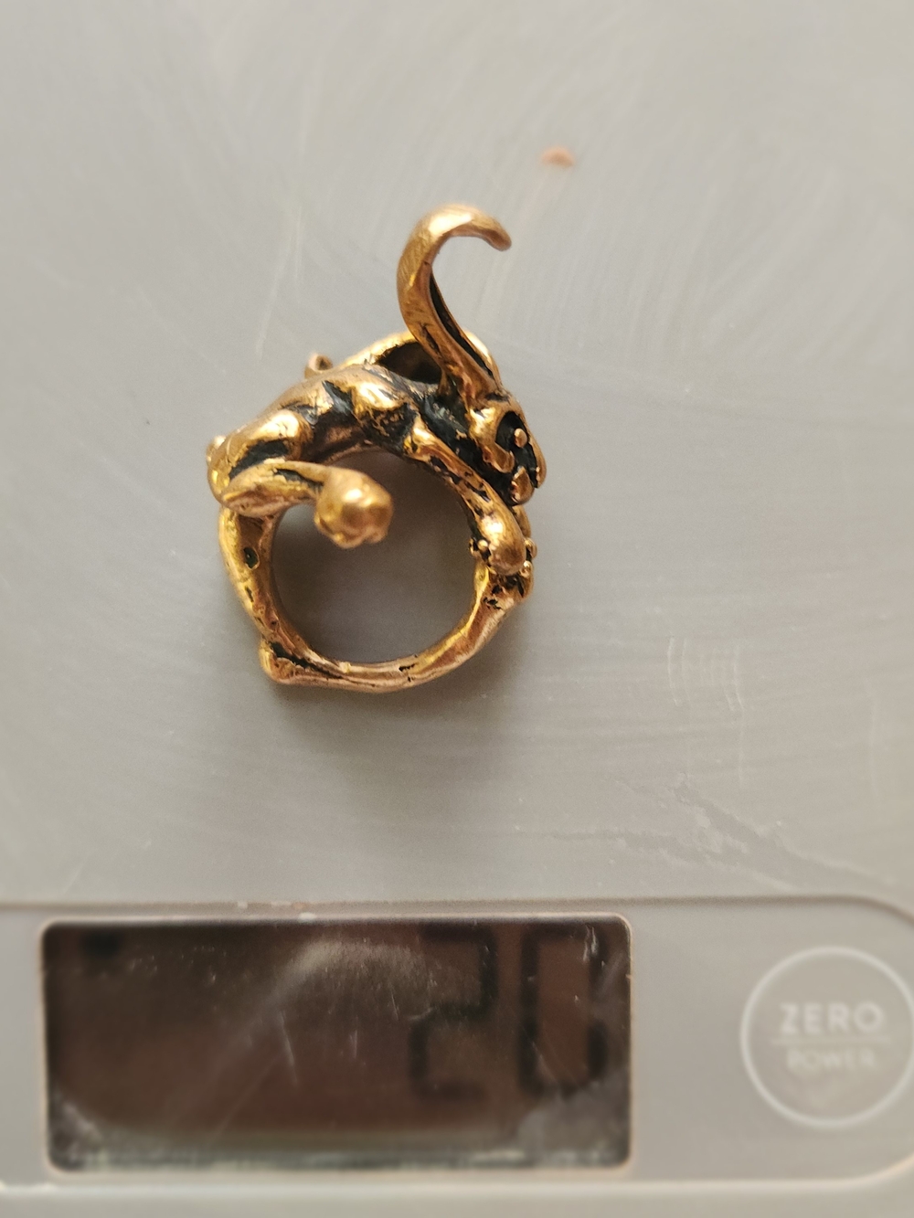 Bronze Jackrabbit Cocktail Ring - Picture 6 of 10